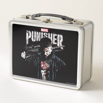 puniaher metal lunch box|2001 Marvel The Punisher Metal Lunch Box Dynamic Forces.